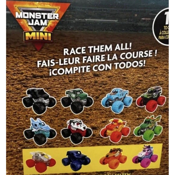 2025 MONSTER JAM MINI Series 18 - SPARKLE SMASH CHASE NEW 182 - Picture 4 of 4